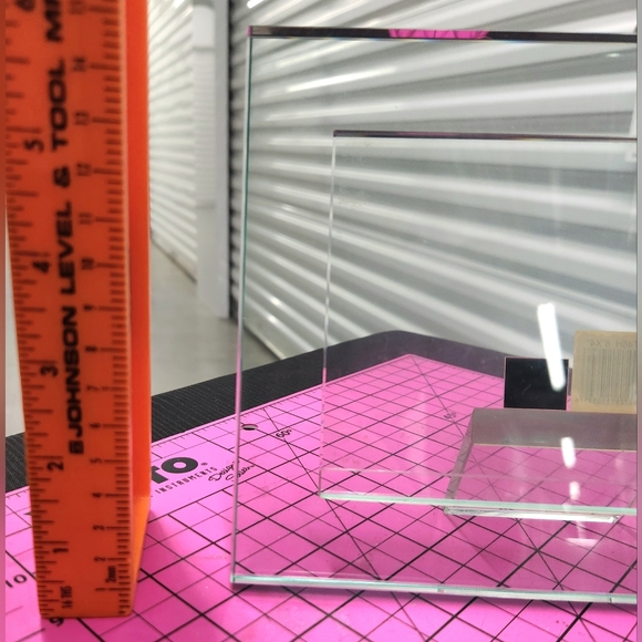 Vintage Frameless 6x4 Horizontal Glass Floating Picture Frame - Picture 6 of 7